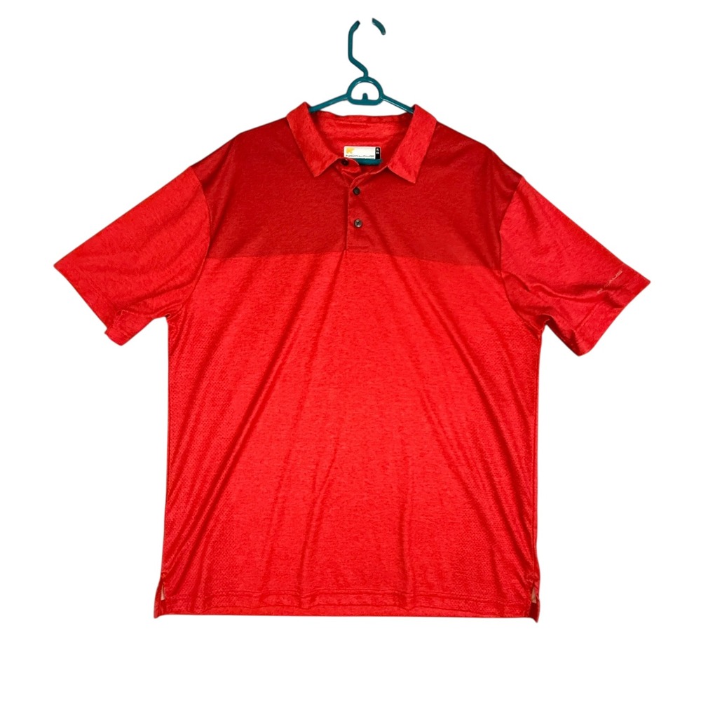 Jack Nicklaus Golf Polo‎ Shirt Mens XL Performance Red Short Sleeve Athletic Fit